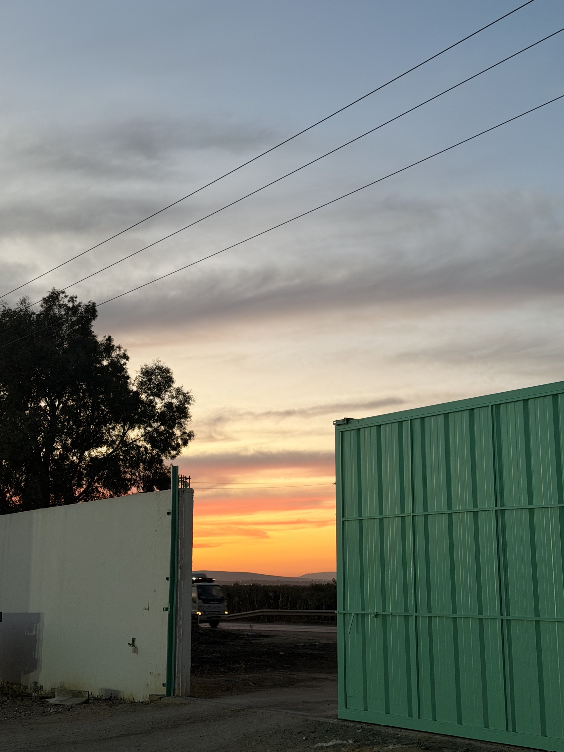 Entrée du moulin à Kairouan au coucher du soleil